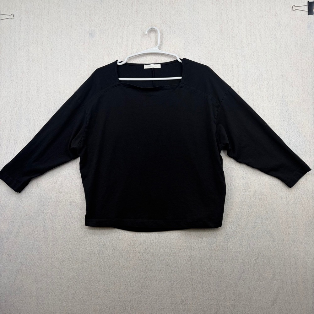 American Holic Black Square Neck Boxy Cotton Top HA91L1C1640 Size F